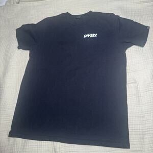 Vintage Y2K Oakley T Shirt Mens Size XL Black Double Sided Camo‎ Logo